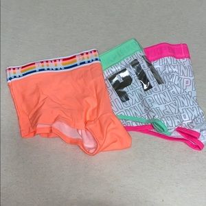 Pink Victoria Secret set of 3 Panties